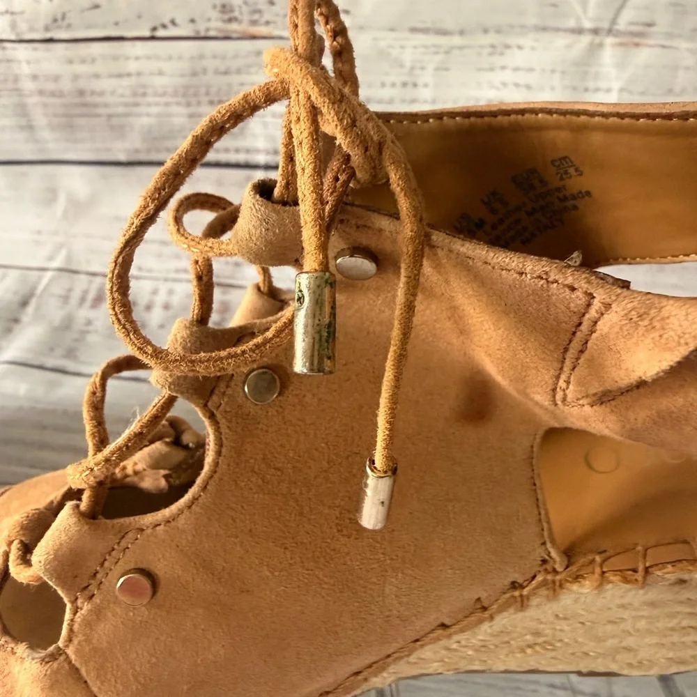 Franco Sarto Tan Espadrille Wedges